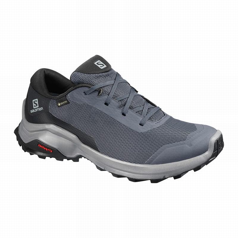 Salomon Singapore Womens Hiking Shoes - X REVEAL GORE-TEX Dark Blue/Black | 80726-KWHX